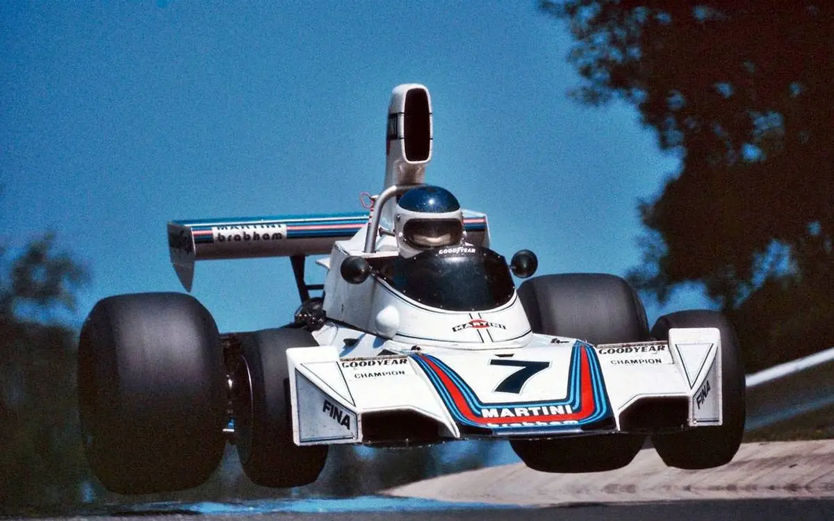 Brabham número 7 de Carlos Reutemann en el GP de Alemania 1975