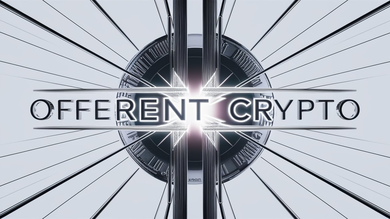 Offerent Crypto: logotipo sobre una moneda digital
